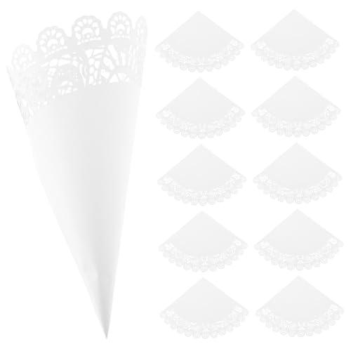 Mobestech 40 Stück Teiliges Weiße Papier-konfetti Filigranem Spitzen-design Hochwertige Hochzeitspapier Geburtstagsfeiern Partydeko Festliche Blumenstreuung und Diy-events von Mobestech