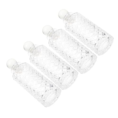 Mobestech 4Stücke Aromatherapie Ätherische Ölflaschen Transparente Glasflaschen für Parfüm und Duftöle Design Geschenkidee Langlebig Mobestech 4Stücke Aromatherapie Ätherische Ölflaschen Transparente Glasflaschen für Parfüm und Duftöle Design Geschenkidee Langlebig von Mobestech