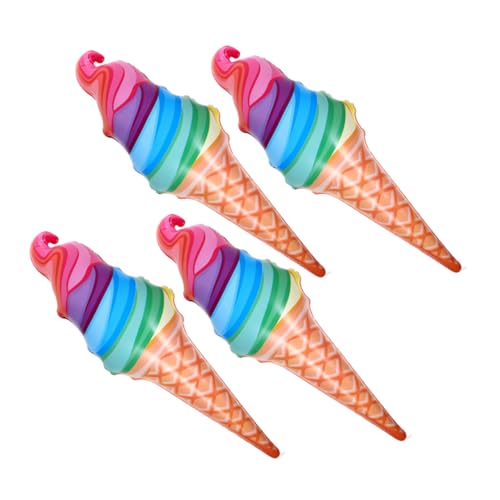 Mobestech 4Stücke Aufblasbare Eiscreme Dekoration Eistüte Requisite für Partys Geburtstagsfeiern und Hochzeiten Langlebig und Leicht zu Reinigen oder Zimmerdeko von Mobestech