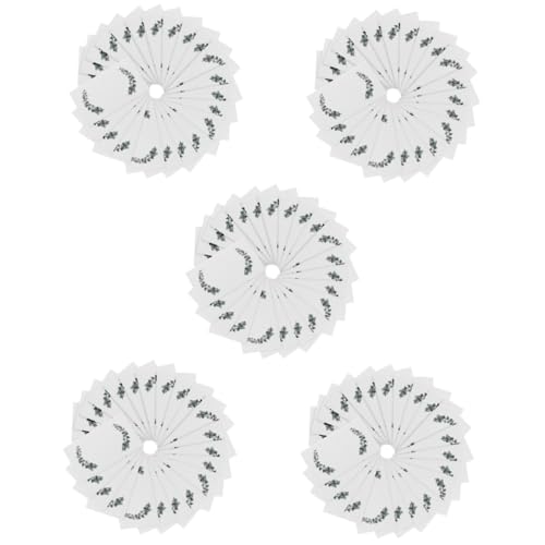 Mobestech 5 Sätze Hochzeit Tischkarten Mit Muster Faltbare Namenskarten Für Hochzeiten Partys Und Veranstaltungen Einfach Zu Beschriften 100 Stück * 5 von Mobestech