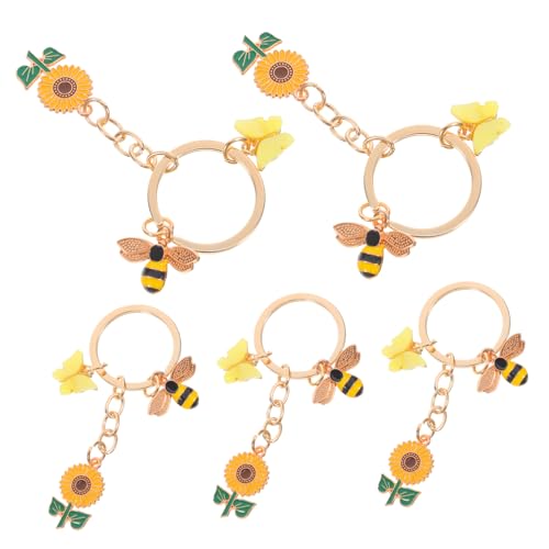 Mobestech 5 Stück Sonnenblumenschlüsselring Frühlingsdeko Charms Anhänger Schlüsselanhänger Tierbeutelzubehör Rucksack Hängende Biene Bienenmotivzubehör Taschenanhänger Zinklegierung Mobestech 5 Stück Sonnenblumenschlüsselring Frühlingsdeko Charms Anhänger Schlüsselanhänger Tierbeutelzubehör Rucksack Hängende Biene Bienenmotivzubehör Taschenanhänger Zinklegierung von Mobestech