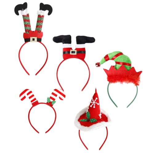 Mobestech 5 Stück Teiliges Weihnachts Haarreifen Niedliche Cartoon Kopfbedeckungen Bequeme Rutschfeste Stirnbänder für Erwachsene Party Deko und Festliche Cosplay Accessoires Mobestech 5 Stück Teiliges Weihnachts Haarreifen Niedliche Cartoon Kopfbedeckungen Bequeme Rutschfeste Stirnbänder für Erwachsene Party Deko und Festliche Cosplay Accessoires von Mobestech