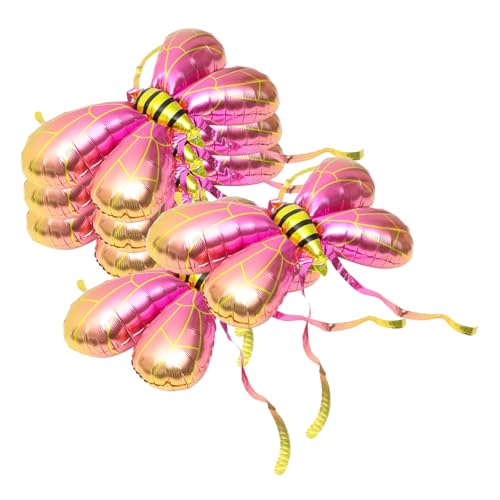 Mobestech 5 Stück weiblicher Bienenflügelballon Rechtschreibung Bienenballons für Hi hühner kinderknallzeug Rollenspiel-Requisiten Flügel Dekorationen Aluminiumfolie Rosa Mobestech 5 Stück weiblicher Bienenflügelballon Rechtschreibung Bienenballons für Hi hühner kinderknallzeug Rollenspiel-Requisiten Flügel Dekorationen Aluminiumfolie Rosa von Mobestech
