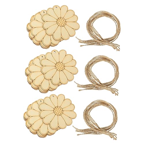 Mobestech 50 Sätze Teiliges Holzscheiben zum Basteln Unbehandelte Holzplatten mit Einzigartigen Formen DIY Holzverzierungen für Kreative Handarbeiten Partydekoration und Wohnaccessoires von Mobestech
