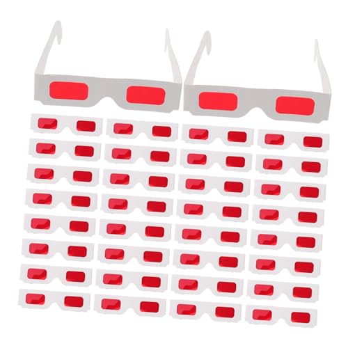 Mobestech 50 Stück Brillen für Rote Partybrillen mit Ergonomischem Leichtem Design Langlebig und Komfortabel für Filme Valentinstag Geburtstagsfeiern und Klassenzimmerbelohnungen Mobestech 50 Stück Brillen für Rote Partybrillen mit Ergonomischem Leichtem Design Langlebig und Komfortabel für Filme Valentinstag Geburtstagsfeiern und Klassenzimmerbelohnungen von Mobestech