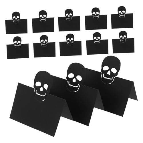Mobestech 50 Stück Halloween Platzkarten mit Schädelmotiv Zeltkarten aus Robustem Perlmuttpapier für Tischdekoration bei Hochzeiten Banketten Dinnerpartys und Halloween Feiern Mobestech 50 Stück Halloween Platzkarten mit Schädelmotiv Zeltkarten aus Robustem Perlmuttpapier für Tischdekoration bei Hochzeiten Banketten Dinnerpartys und Halloween Feiern von Mobestech