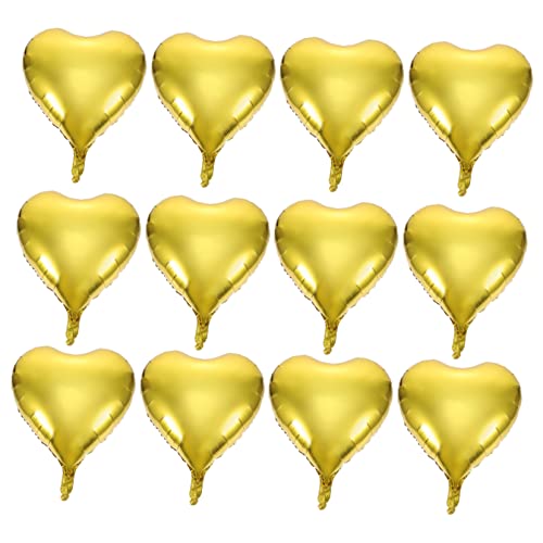 Mobestech 50 Stück Herzluftballons aus Aluminiumfolie für Hochzeiten Valentinstag und Geburtstagsfeiern Goldene Herzballons zur Romantischen Dekoration Mobestech 50 Stück Herzluftballons aus Aluminiumfolie für Hochzeiten Valentinstag und Geburtstagsfeiern Goldene Herzballons zur Romantischen Dekoration von Mobestech