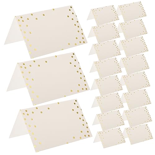 Mobestech 50 Stück Tischkarten mit Punktdruck Namenskarten für Hochzeiten Geburtstagsfeiern und Jubiläen für Tischdekoration und Gästeanleitung Mobestech 50 Stück Tischkarten mit Punktdruck Namenskarten für Hochzeiten Geburtstagsfeiern und Jubiläen für Tischdekoration und Gästeanleitung von Mobestech