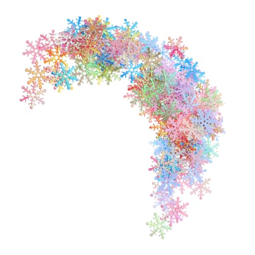 Mobestech 5000 Stück Geburtstagsparty Dekorationen Glitzer Urlaubs Pailletten Winterbedarf Weihnachten Hochzeit Weiß – Tisch Schneeflocke Künstliche Schneeflocken von Mobestech