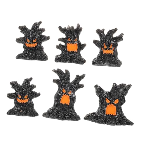 Mobestech 6 Stück Einzigartige Geisterornamente aus Resin für DIY Bastelprojekte Spooky Dekorationen für Festliche Anlässe und Herbstvergnügen von Mobestech