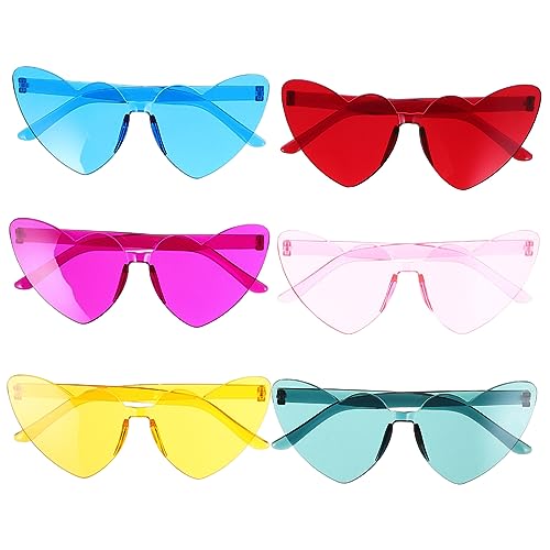 Mobestech 6 Stück Herz Sonnenbrille Blau Merch Party Herz-Sonnenbrille Masse Rosa gläser rahmenlose trendige sonnenbrille herz brille Randlose Herzbrille felsige Brille Stk Mobestech 6 Stück Herz Sonnenbrille Blau Merch Party Herz-Sonnenbrille Masse Rosa gläser rahmenlose trendige sonnenbrille herz brille Randlose Herzbrille felsige Brille Stk von Mobestech