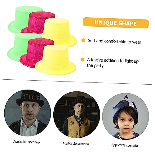 Mobestech 6 Stück Teiliges Fluoreszierendes Papier Tophat Leichte Partyhüte für Kostüm Cosplay und Festliche Dekoration Weiche Allergiefreie Kopfbedeckungen in Gemischten Farben Mobestech 6 Stück Teiliges Fluoreszierendes Papier Tophat Leichte Partyhüte für Kostüm Cosplay und Festliche Dekoration Weiche Allergiefreie Kopfbedeckungen in Gemischten Farben von Mobestech