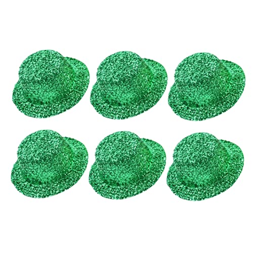 Mobestech 6 Stück Teiliges Mini Partyhut aus Filz Grüne Irische Leprechaun Zipfelmützen Stabile DIY Hutrohlinge für Karneval Basteln Haaraccessoires und Geschenkverpackungen von Mobestech