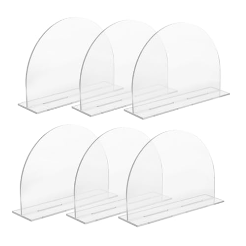 Mobestech 6 Stück Teiliges Tischnummern Schild Blanko für Hochzeiten Partys und Feiern Diy Tischdekoration Transparent für Sitzordnung und Restaurantverwendung von Mobestech