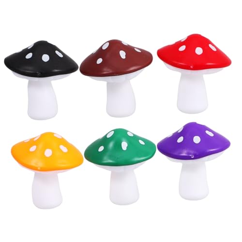 Mobestech 6stücke Unvollendete Plastikpilze Für Gartenpartys Und DIY-Ornamente Zum Basteln Und Bemalen Von Feengartenfiguren Als Zuhause-Accessoire von Mobestech