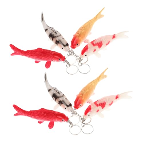 Mobestech 8 Stück Schlüsselanhänger Süßer Schlüsselanhänger Mini Taschenanhänger Schlüsselanhänger Ornament Meeres Schlüsselanhänger Cartoon Schlüsselanhänger Koi Fisch Anhänger Mobestech 8 Stück Schlüsselanhänger Süßer Schlüsselanhänger Mini Taschenanhänger Schlüsselanhänger Ornament Meeres Schlüsselanhänger Cartoon Schlüsselanhänger Koi Fisch Anhänger von Mobestech