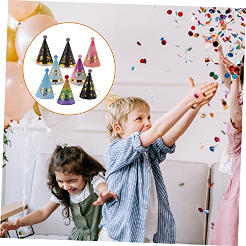 Mobestech 8 Stück Teiliges Bunte Geburtstagshüte für Leichte Papier Kegelhüte mit Kinnband Sicherer Partyhut als Fotorequisite für Kindergeburtstag Jubiläen und Festivals Mobestech 8 Stück Teiliges Bunte Geburtstagshüte für Leichte Papier Kegelhüte mit Kinnband Sicherer Partyhut als Fotorequisite für Kindergeburtstag Jubiläen und Festivals von Mobestech