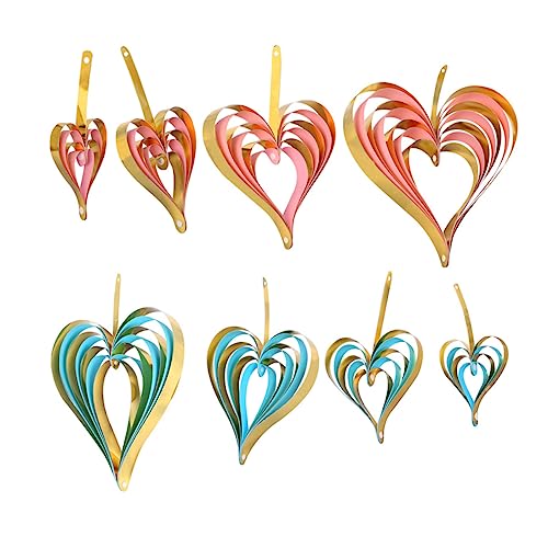 Mobestech 8 Stück Teiliges Herz Swirl Ornament Hängende Dekoration für Hochzeiten Valentinstag und Jubiläen Romantische Schaffen für Feiern und Partys Mobestech 8 Stück Teiliges Herz Swirl Ornament Hängende Dekoration für Hochzeiten Valentinstag und Jubiläen Romantische Schaffen für Feiern und Partys von Mobestech