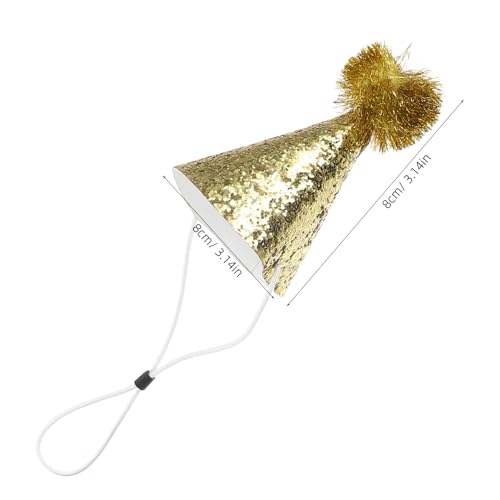 Mobestech 8 Stück Teiliges Partyhüte mit Glitzerndem Pom Pom Bunte Kegelhüte für Erwachsene Festliche Geburtstags und Feiertagsdekoration Lebendige Party Kopfbedeckung von Mobestech