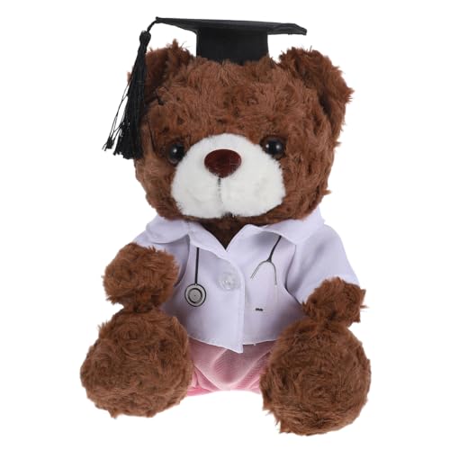 Mobestech Abschluss Bären Doktor Bär Plüsch Spielzeugstudent Abschluss Doktor Uniform Abschluss Bär Abschlusssaison Bär Stofftier von Mobestech