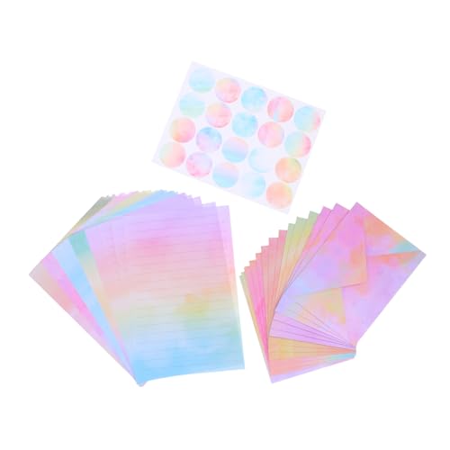 Mobestech Aquarell Briefpapier Set mit Umschlägen und Aufklebern Künstlerisches Einladungspapier für Geburtstagsfeiern Partys und Hochzeiten Hochwertiges Schreibpapier mit Lebendigen Farben Mobestech Aquarell Briefpapier Set mit Umschlägen und Aufklebern Künstlerisches Einladungspapier für Geburtstagsfeiern Partys und Hochzeiten Hochwertiges Schreibpapier mit Lebendigen Farben von Mobestech