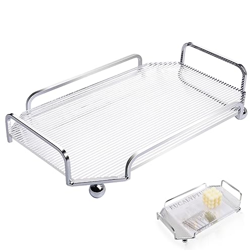Mobestech Aufbewahrungsbox Rack Teller Servierschale Tabletts Erwachsene Geteilt Kleine Tablett Nachtisch Schreibtischablage Couchtisch Dessertschale Transparent Metall Mobestech Aufbewahrungsbox Rack Teller Servierschale Tabletts Erwachsene Geteilt Kleine Tablett Nachtisch Schreibtischablage Couchtisch Dessertschale Transparent Metall von Mobestech