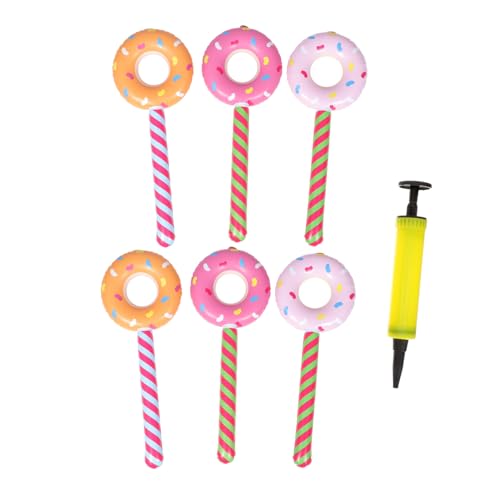 Mobestech Aufblasbare Donut lollipops mit Pumpe Bunte Party dekorationen Wiederverwendbare Pool spielzeuge Strapazierfähige Luftballons für Kindergeburtstag und Schwimmring spaß Mobestech Aufblasbare Donut lollipops mit Pumpe Bunte Party dekorationen Wiederverwendbare Pool spielzeuge Strapazierfähige Luftballons für Kindergeburtstag und Schwimmring spaß von Mobestech