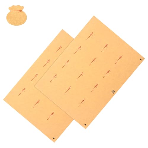 Mobestech Aufkleber für Weinflaschen individuelle Weinetiketten Weinetikettenaufkleber für Flaschen Weinetikettenpapier leere Weinflaschenanhänger DIY-Weinflaschenetiketten Kraftpapier Beige von Mobestech