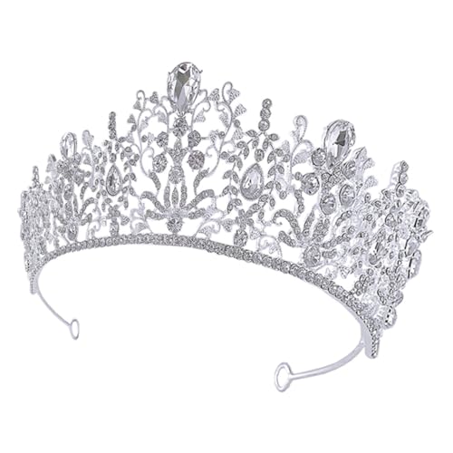 Mobestech Braut Haarband mit Strass Krone Leichter Haarschmuck für Hochzeit Party und Bühnenauftritt Funkelndes Diadem für Damen Komfortables Prinzessinnen Haarreif Mobestech Braut Haarband mit Strass Krone Leichter Haarschmuck für Hochzeit Party und Bühnenauftritt Funkelndes Diadem für Damen Komfortables Prinzessinnen Haarreif von Mobestech