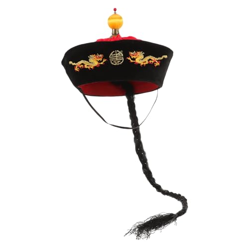 Mobestech Chinesischer Kaiserhut mit Pferdeschwanz Traditioneller Orientalischer Zöpfehut für Cosplay Karneval Theateraufführungen und Festliche Kostümpartys Komfortabel und Langlebig Mobestech Chinesischer Kaiserhut mit Pferdeschwanz Traditioneller Orientalischer Zöpfehut für Cosplay Karneval Theateraufführungen und Festliche Kostümpartys Komfortabel und Langlebig von Mobestech