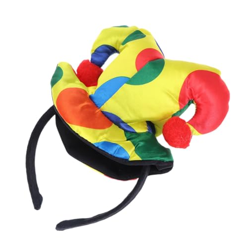 Mobestech Clown Haarreif für Halloween Einzigartiger Kopfschmuck für Kostümparty Vielseitiges Haaraccessoire aus Strickstoff für Cosplay und Feierlichkeiten Mobestech Clown Haarreif für Halloween Einzigartiger Kopfschmuck für Kostümparty Vielseitiges Haaraccessoire aus Strickstoff für Cosplay und Feierlichkeiten von Mobestech