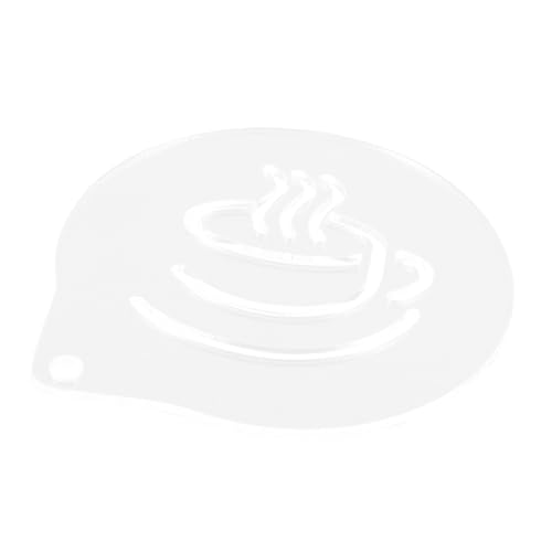 Mobestech Diy Latte Art Schablone Wiederverwendbare Kaffeestencil für Milchtee und Schokoladen Dekoration für Zuhause und Cafés Vielseitig Einsetzbar für Desserts und Getränke von Mobestech