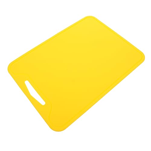 Mobestech Faltbares Silikon Schneidebrett Rutschfest Tragbar Doppelseitig Verwendbar Robust und Verschleißfest für Küche Outdoor Haushalt Lebensmittelzubereitung Gelb von Mobestech