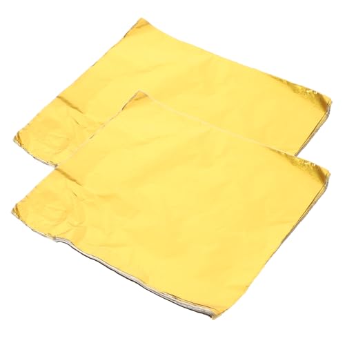 Mobestech Folienpapier 600 Stück Gold-aluminiumfolie Quadratische Folienverpackung Bonbonfolienverpackung Geschenkpapier Für Süßigkeiten Schokoladenfolienverpackung Sesambällchen Glänzend Mobestech Folienpapier 600 Stück Gold-aluminiumfolie Quadratische Folienverpackung Bonbonfolienverpackung Geschenkpapier Für Süßigkeiten Schokoladenfolienverpackung Sesambällchen Glänzend von Mobestech