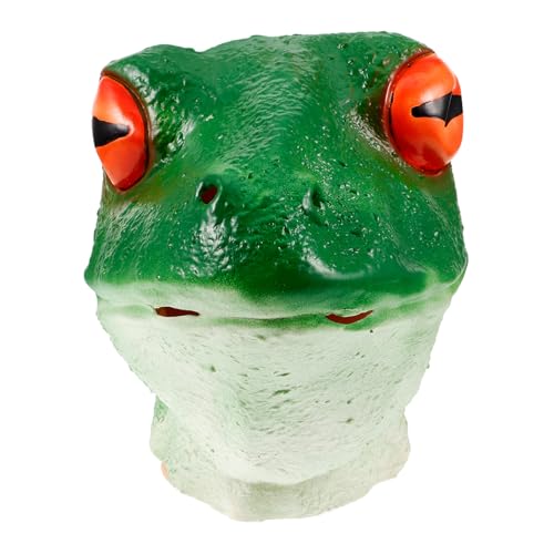 Mobestech Frosch Maske Realistische Maske Masken-cosplay Partymasken Lustig Frosch Kopfbedeckung Party-masken-requisite Lustige Tiermaske Tierkopfmaske Tier-maskerade-maske Emulsion Mobestech Frosch Maske Realistische Maske Masken-cosplay Partymasken Lustig Frosch Kopfbedeckung Party-masken-requisite Lustige Tiermaske Tierkopfmaske Tier-maskerade-maske Emulsion von Mobestech