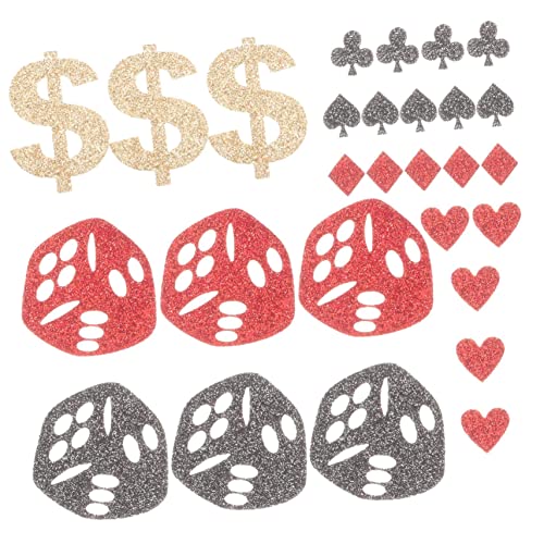 Mobestech Glitzernde Poker Konfetti Tischdekoration für Bachelor und Geburtstagsfeiern Spiel Party Accessoires zur Verschönerung von Tischen Einladungen und Mobestech Glitzernde Poker Konfetti Tischdekoration für Bachelor und Geburtstagsfeiern Spiel Party Accessoires zur Verschönerung von Tischen Einladungen und von Mobestech