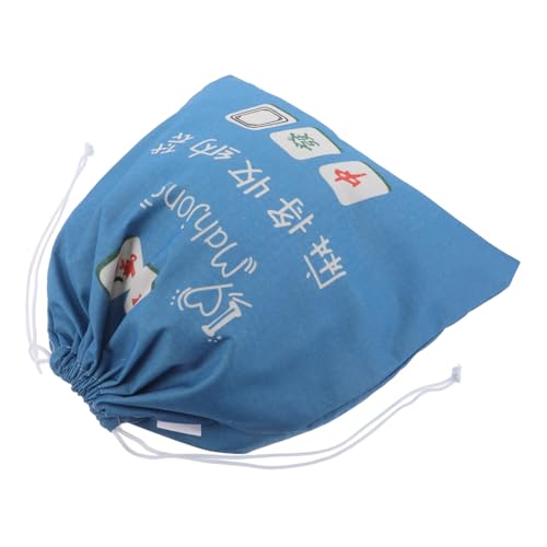 Mobestech Große Mahjong Spielstein Tasche aus Oxford Stoff mit Kordelzug Schützende Aufbewahrungstasche für Spielsteine Leicht und Tragbar für Reisen und Zuhause Modernes Design Staubdicht Mobestech Große Mahjong Spielstein Tasche aus Oxford Stoff mit Kordelzug Schützende Aufbewahrungstasche für Spielsteine Leicht und Tragbar für Reisen und Zuhause Modernes Design Staubdicht von Mobestech