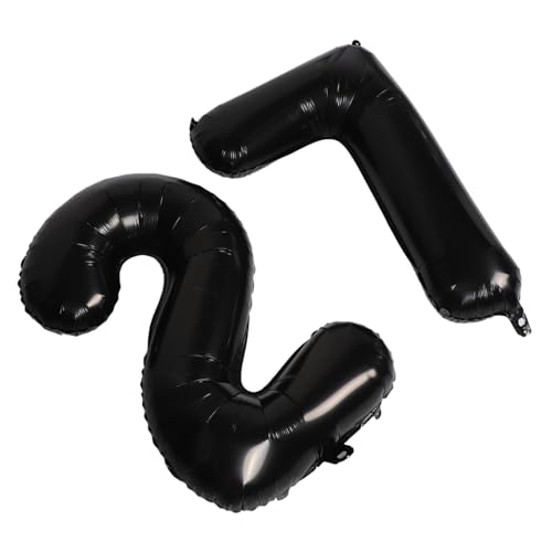 Mobestech Große Schwarze Folienballons Zahlen Geburtstag Party Deko Jubiläum Feier Langlebige Ballon Deko für Geburtstagsfeier und Jubiläum Einfach mit Helium oder Luft zu Befüllen Mobestech Große Schwarze Folienballons Zahlen Geburtstag Party Deko Jubiläum Feier Langlebige Ballon Deko für Geburtstagsfeier und Jubiläum Einfach mit Helium oder Luft zu Befüllen von Mobestech