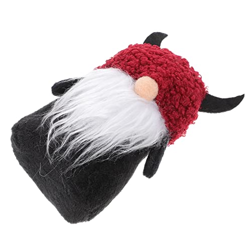 Mobestech Halloween GNOME Doll Gesichtslose Plüschfigur für Wohn und Schlafzimmerdekoration Tischdeko für Halloween Feiern Kompakte Rotes Design Perfektes Accessoire von Mobestech