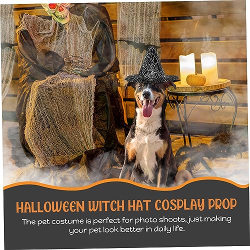 Mobestech Halloween Mini Hexenhut für Haustiere Leichter Spinnenetz Hut Party Kostüm Zubehör Handgefertigt Bequem Tragbar für Halloween Cosplay und Festlichkeiten Mobestech Halloween Mini Hexenhut für Haustiere Leichter Spinnenetz Hut Party Kostüm Zubehör Handgefertigt Bequem Tragbar für Halloween Cosplay und Festlichkeiten von Mobestech
