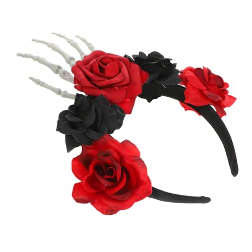 Mobestech Halloween Skelett Haarreif für Frauen Gruselige Kostüm Accessoires für Partys und Cosplay Einstellbare und Bequeme Kopfdekoration für Besondere Anlässe von Mobestech
