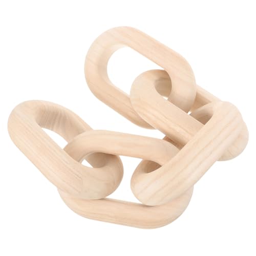 Mobestech Handgeschnitzte Holzkette Dekoration aus Natürlichem Holz Ring Kettenverknüpfung für Bauernhaus Schlafzimmerdekor für Wohnräume und Kinderzimmer Mobestech Handgeschnitzte Holzkette Dekoration aus Natürlichem Holz Ring Kettenverknüpfung für Bauernhaus Schlafzimmerdekor für Wohnräume und Kinderzimmer von Mobestech