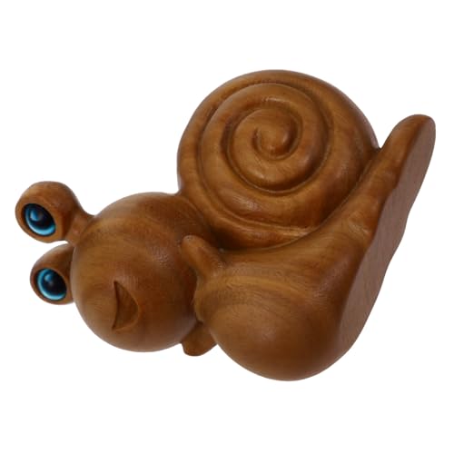 Mobestech Holz Geschnitzte Schneckenfigur Desktop Dekoration für Home Office und Wohnzimmer Handgefertigtes Tierornament aus Feinem Holz für Freunde Mobestech Holz Geschnitzte Schneckenfigur Desktop Dekoration für Home Office und Wohnzimmer Handgefertigtes Tierornament aus Feinem Holz für Freunde von Mobestech