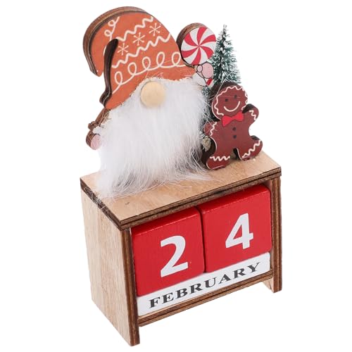 Mobestech Holz Weihnachtskalender Dekorativer Tischkalender Adventskalender aus Holz Einzigartiges Weihnachtsornament für Zuhause Multifunktional und Kreativ Gestaltet für Festliche von Mobestech