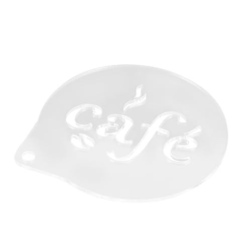 Mobestech Kaffee Schablonen für Latte Art Wiederverwendbare Dekorationstemplates für Cappuccino und Heiße Einfach zu Reinigen Lagern mit Liebevollen Designs für Kreative Kaffeekreationen von Mobestech