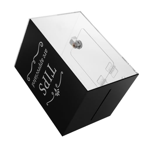 Mobestech Kasten Trinkgeldbox Geld Trinkgeld Glas Geldglas Trinkgeldgläser Für Das Restaurant Trinkgeldgläser Für Barkeeper Münzeimer Sparglas Vorschlagsboxen Black Acryl Mobestech Kasten Trinkgeldbox Geld Trinkgeld Glas Geldglas Trinkgeldgläser Für Das Restaurant Trinkgeldgläser Für Barkeeper Münzeimer Sparglas Vorschlagsboxen Black Acryl von Mobestech