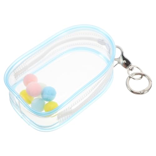 Mobestech Klarer Puppen Display Organizer mit Reißverschluss Tragbare Transparente Aufbewahrungstasche für Mini Figuren und Sammlerstücke mit Schlüsselanhänger und Plüschanhänger für Mobestech Klarer Puppen Display Organizer mit Reißverschluss Tragbare Transparente Aufbewahrungstasche für Mini Figuren und Sammlerstücke mit Schlüsselanhänger und Plüschanhänger für von Mobestech