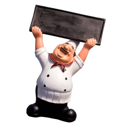 Mobestech Kochfigur aus Kunstharz Dekorative Chef Statue für Küche Tischdekoration mit Willkommensschild Niedliche Schreibtischornamente für Restaurants und Cafés Mobestech Kochfigur aus Kunstharz Dekorative Chef Statue für Küche Tischdekoration mit Willkommensschild Niedliche Schreibtischornamente für Restaurants und Cafés von Mobestech