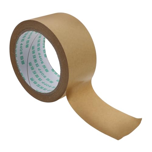 Mobestech Kraftpapierband Gummiertes Papierband Rahmenverschlussband Packband Bastelpapierband Geschenkpapierband Paketband Strapazierfähiges Kraftband Bodenschutzband Bastelband von Mobestech