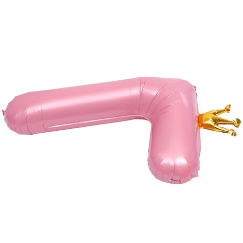 Mobestech Krone Zahl Ballon Geburtstagsfeier Dekoration Diy Zahl Rosé aus Langlebiger Folie für Fotos und Kreative Raumgestaltung für Partys und Feiern von Mobestech